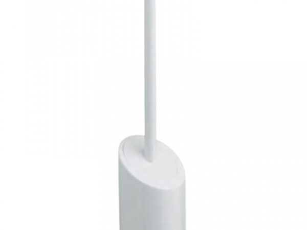 Portascopino Bagno da Terra in Plastica Resistente Bianco