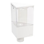 Portascopino Bagno da Terra in Plastica Resistente Bianco 5