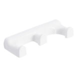 Mensola Angolare Doccia Porta Shampoo Bianca in Plastica 4