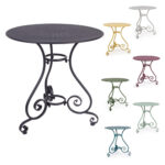 Tavolo Rotondo in Acciaio da Esterno Etienne 16