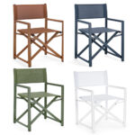 Sedia da Regista Pieghevole Giardino Esterno Taylor Bizzotto 10