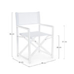 Sedia da Regista Pieghevole Giardino Esterno Taylor Bizzotto 16