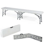 Panca Pieghevole Richiudibile Trasportabile da Pic Nic 183 cm 8