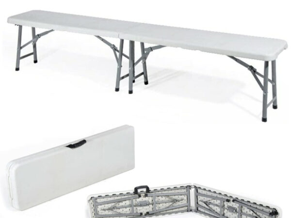 Panca Pieghevole Richiudibile Trasportabile da Pic Nic 183 cm 3