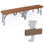 Panca Pieghevole Richiudibile Trasportabile da Pic Nic 183 cm 10