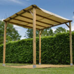 Gazebo a Pergola in Legno 3×3 Pergolato Giardino senza Copertura 6