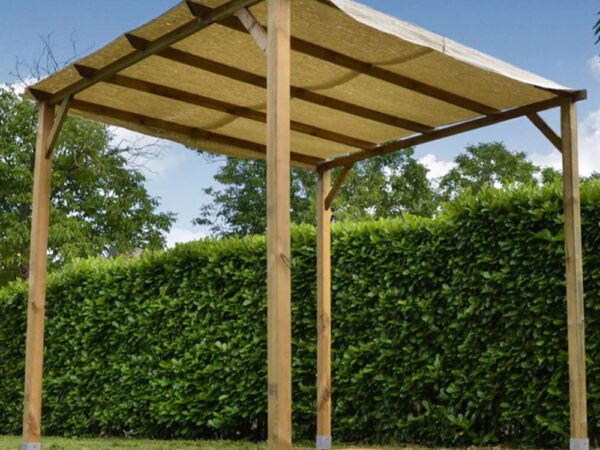 Gazebo a Pergola in Legno 3×3 Pergolato Giardino senza Copertura