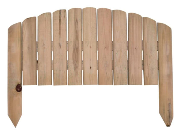 Staccionata in Legno ad Arco Recinzione Giardino a Onda