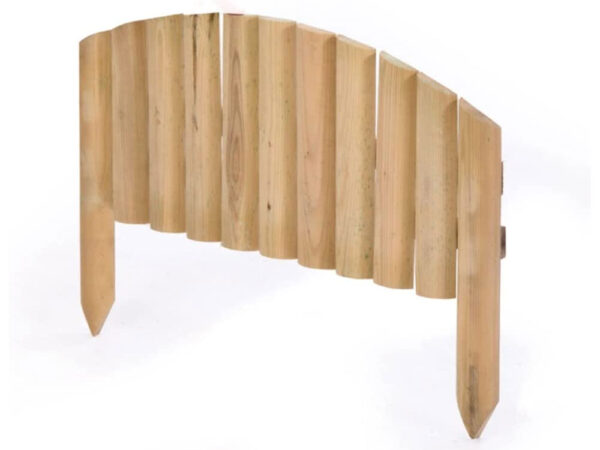 Staccionata in Legno ad Arco Recinzione Giardino a Onda 3