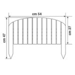 Staccionata in Legno ad Arco Recinzione Giardino a Onda 8