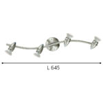 Plafoniera con 4 Faretti Led per Interno Magnum | Eglo 8