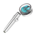 Soffione Doccia con Elica Girevole Doccetta con Interruttore 5