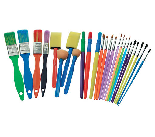 Set 25 Pennelli e Tamponi Fleur da Pittura Legno e Pareti