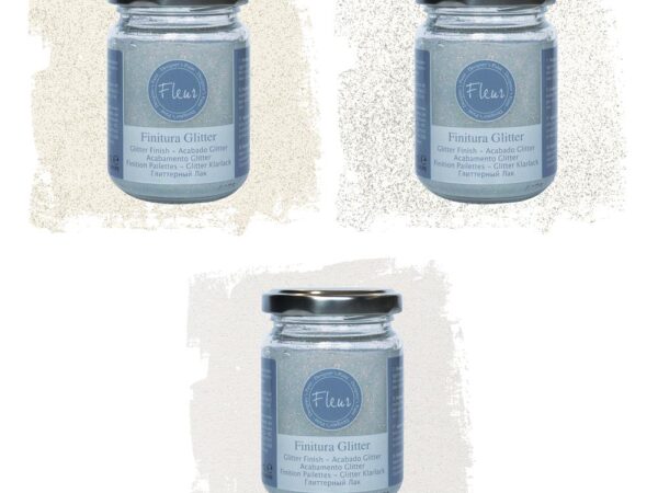 Vernice di Finitura con Glitter Fleur a base Acqua 130 Ml