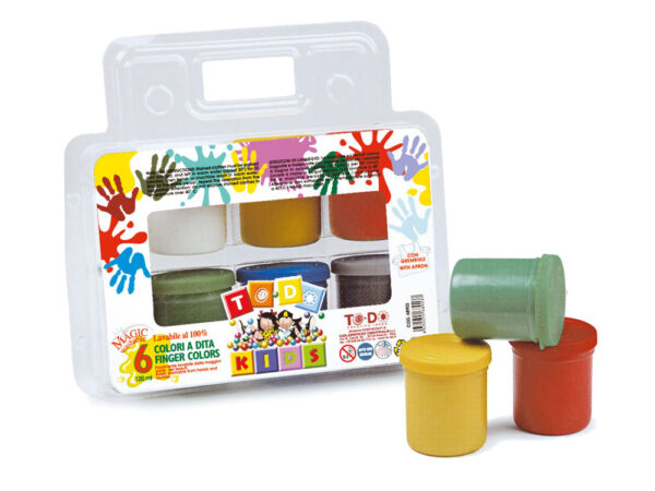 Tempera per Bambini Fleur Colori a Dita o Pennello Lavabile