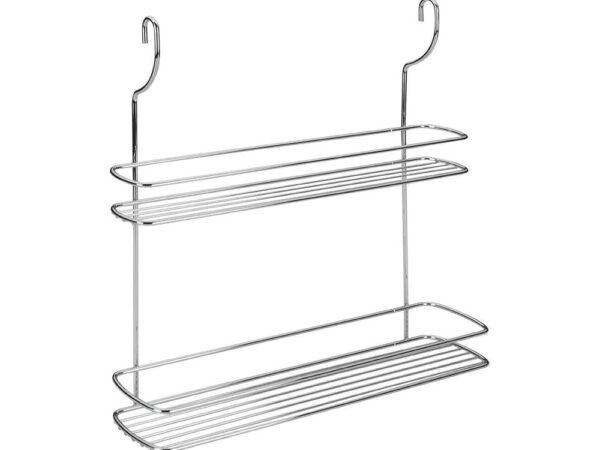 Mensola Portaspezie 2 Piani per Barra da Cucina Sottopensile