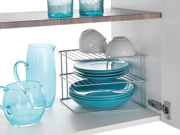 Mensola Angolare 2 Piani per Cucina da Appoggio Palio Metaltex 3