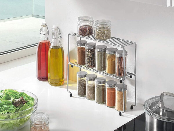 Mensole Porta Spezie Spice Bridge da Cucina Set 2 Pz Metaltex 3