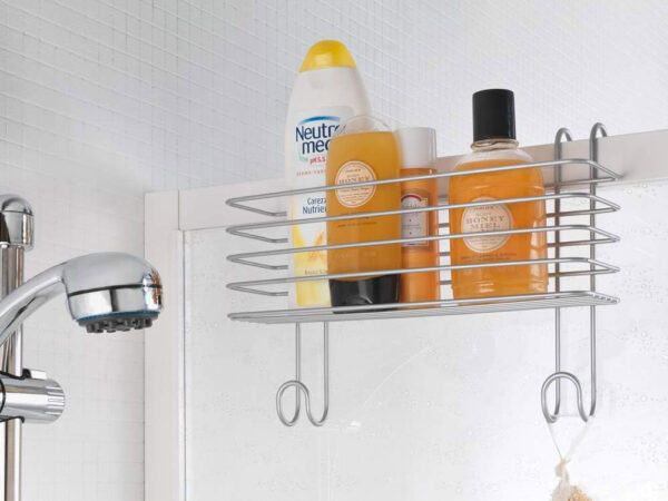 Cestello con Ganci Bagno da Appendere al Box Doccia Radiatore 3