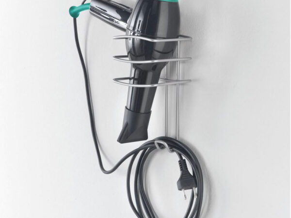 Porta Asciugacapelli Phon Piastra per Capelli da Parete Onda 3