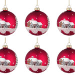 Palline di Natale in Vetro Bianche e Strass Elegantia 7