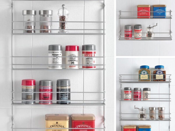 Porta Spezie Mensole Ripiani a Griglia Pepito Metaltex