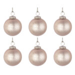 Palline di Natale in Vetro Oro Champagne Strass Elegantia 6