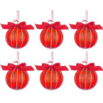 Palline di Natale in Vetro Rosse Pungitopo Swarovski Leafage 8