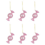 Pallina di Natale a Forma di Caramella in Vetro Toffee 8