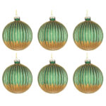 Palline di Natale Bianco Nero in Vetro Pendaglio Monochrome 4