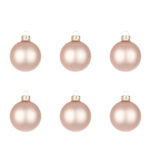 Palline di Natale Rosa Opaco in Vetro Addobbi Albero 8