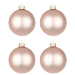 Palline di Natale Rosa Opaco in Vetro Addobbi Albero 7