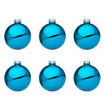 Palline di Natale Nero Oro Meridiani in Vetro Lurex Dreamy 8