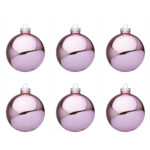 Palline di Natale Rosse Granata Opaco in Vetro Addobbi Albero 9