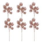 Rametto Natalizio per Decorazioni Fiori di Natale 6 Pz 7