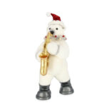 Orso di Natale Bianco Bobby Decorazione Natalizia 28 cm 5
