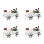 Orso di Natale Stevie Bianco con Sassofano Decorazione Natalizia 5