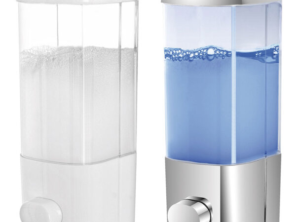 Dispenser Sapone Liquido in Plastica Trasparente Erogatore 500 ml