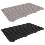 Pedana Antiscivolo Doccia 80×50 cm Doghe Plastica Woody 6