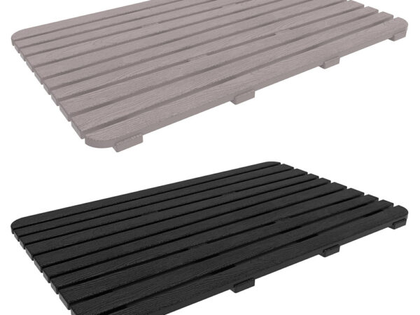 Pedana Antiscivolo Doccia 80×50 cm Doghe Plastica Woody