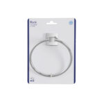 Porta Asciugamani da Bagno ad Anello a Parete Cromo Rock 6