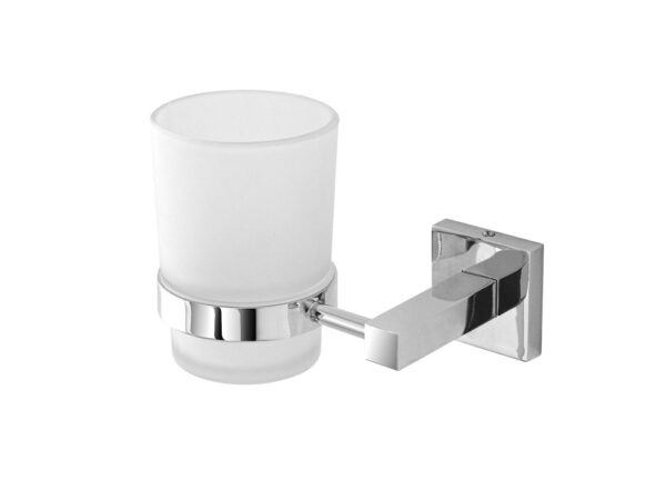 Porta Spazzolino da Bagno a Parete Bicchiere in Vetro Rock