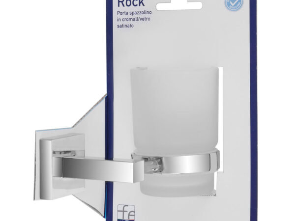 Porta Spazzolino da Bagno a Parete Bicchiere in Vetro Rock 3