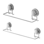 Portasalviette da Bagno a Ventosa Senza Fori Acciaio Dinamik 8