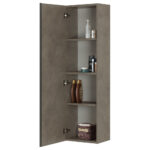 Pensile da Bagno Grigio effetto Pietra Mobile 1 Anta Oxid 6