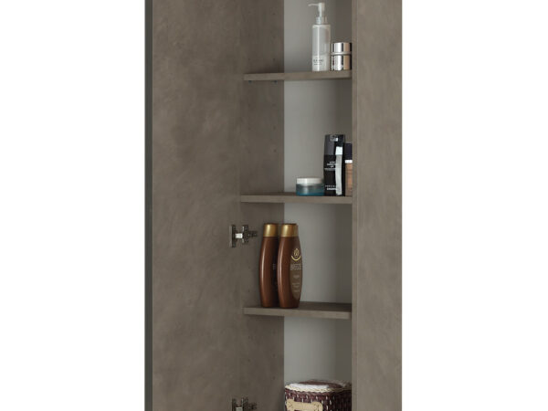 Pensile da Bagno Grigio effetto Pietra Mobile 1 Anta Oxid 3