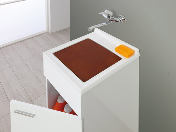 Mobile Lavatoio 1 Anta Vasca in Resina Bagno Lavanderia Stella 3