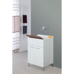 Mobile Lavatoio 2 Ante con Vasca in Resina Stella Feridras 5