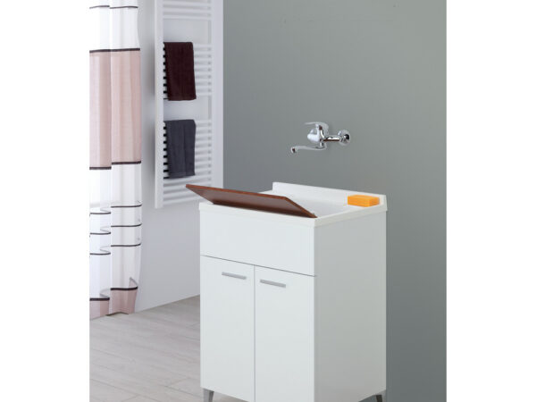 Mobile Lavatoio 2 Ante con Vasca in Resina Stella Feridras