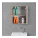 Pensile Bagno 2 Ante Mobile Rovere Chiaro Feridras 7